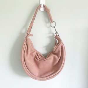 Vintage Fossil Y2k suede hobo bag with tassel